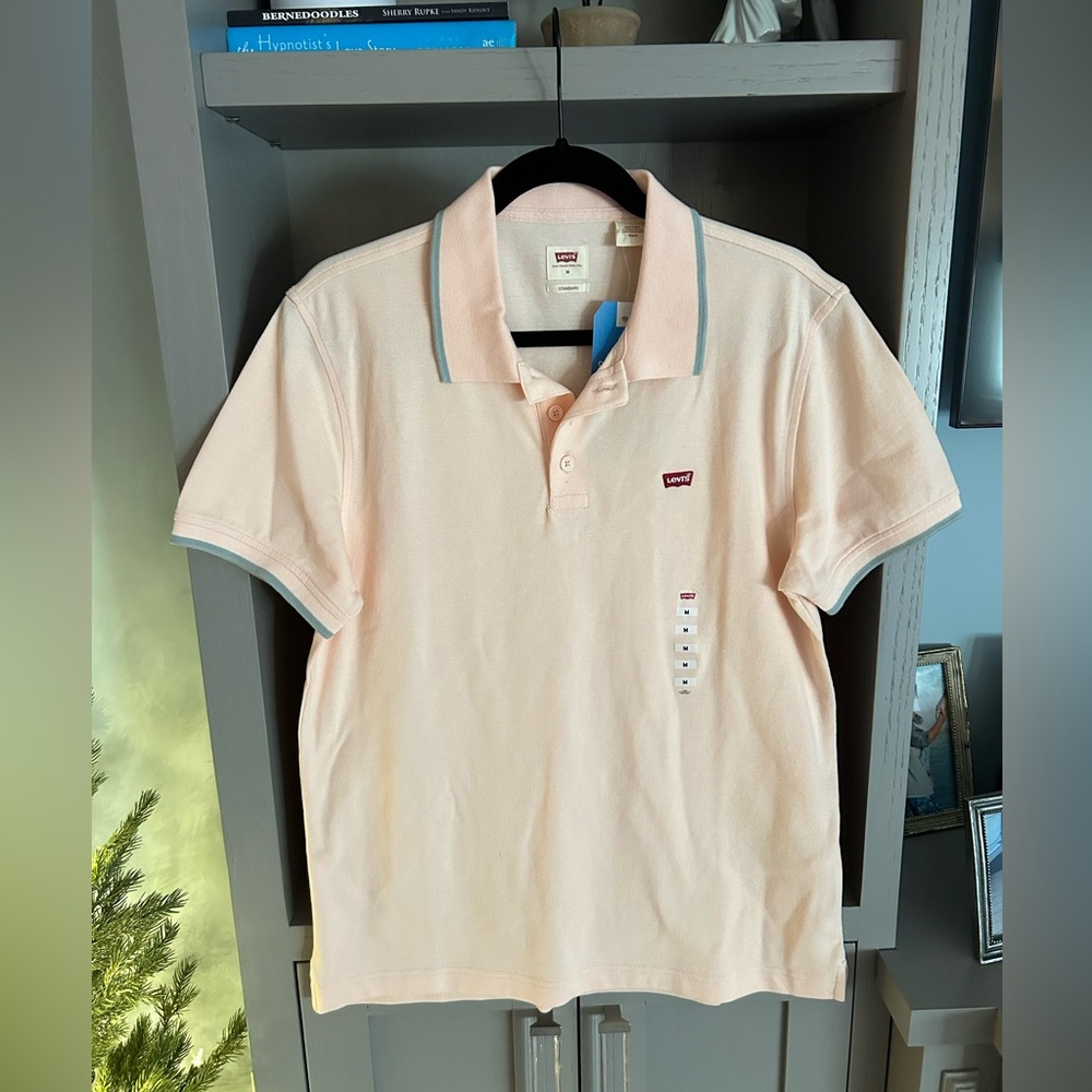 NWT Levi's Men’s Soft Pink Polo Shirt